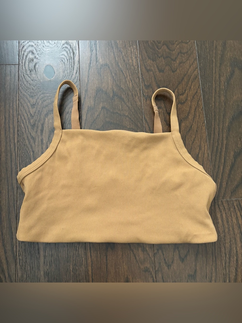 AERIE OFFLINE TAN YOGA GYM SPORTS BRA LARGE